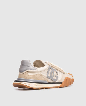 Dolce&Gabbana Beige DG Athletic combo sneakers CK2384A6H63