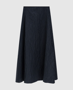 Marc Le Bihan Blue striped skirt 2553