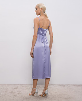 SSHEENA Purple midi dress Apron with a smell 26SSAPRONTS26005