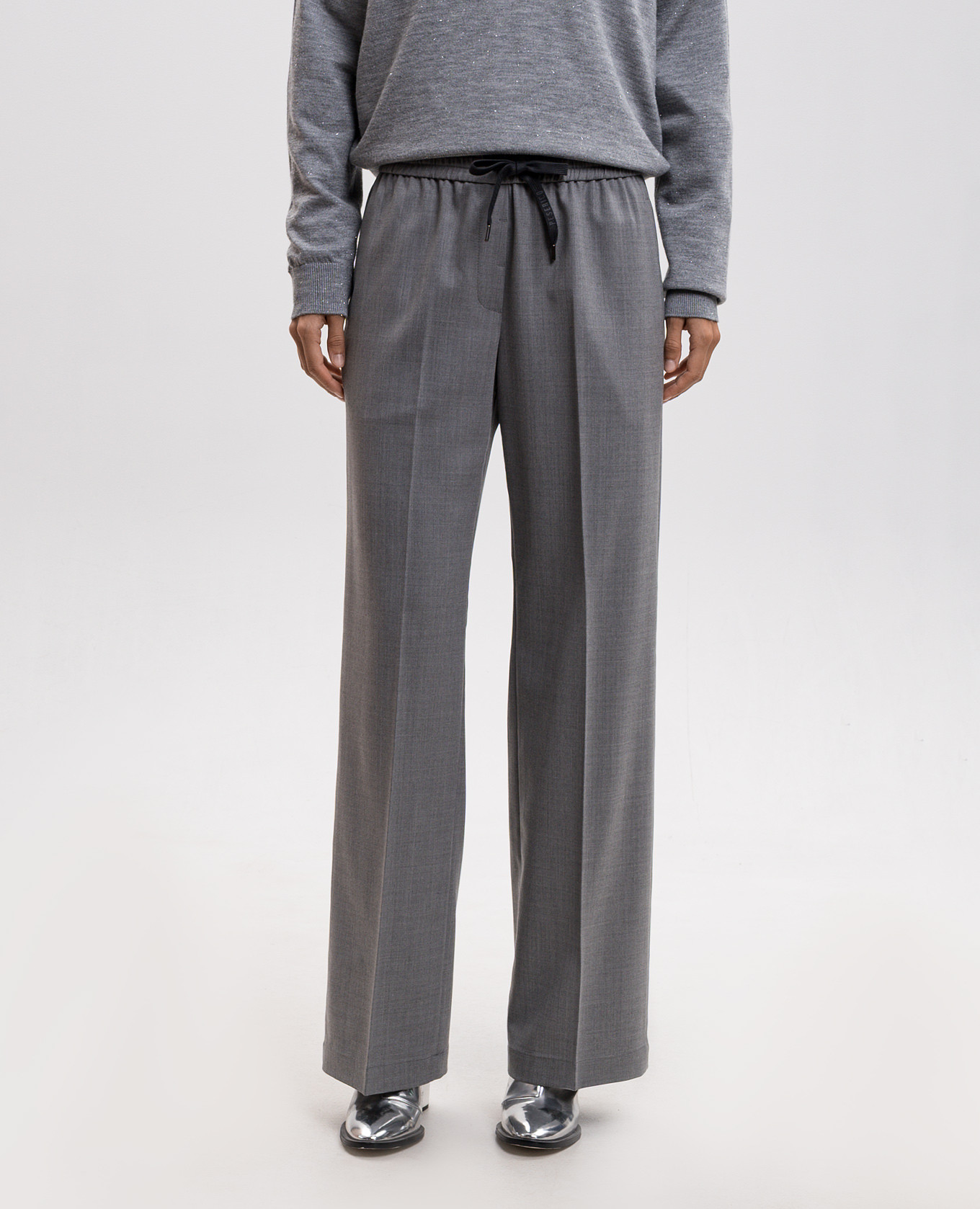 Gray pants with wool Peserico 3