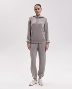 Babe Pay Pls Gray cashmere tracksuit MD989341R
