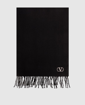 Valentino Black wool scarf 9Y2ET028UJC