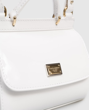 Dolce&Gabbana Children's white patent leather bag Sicily EB0003A1067