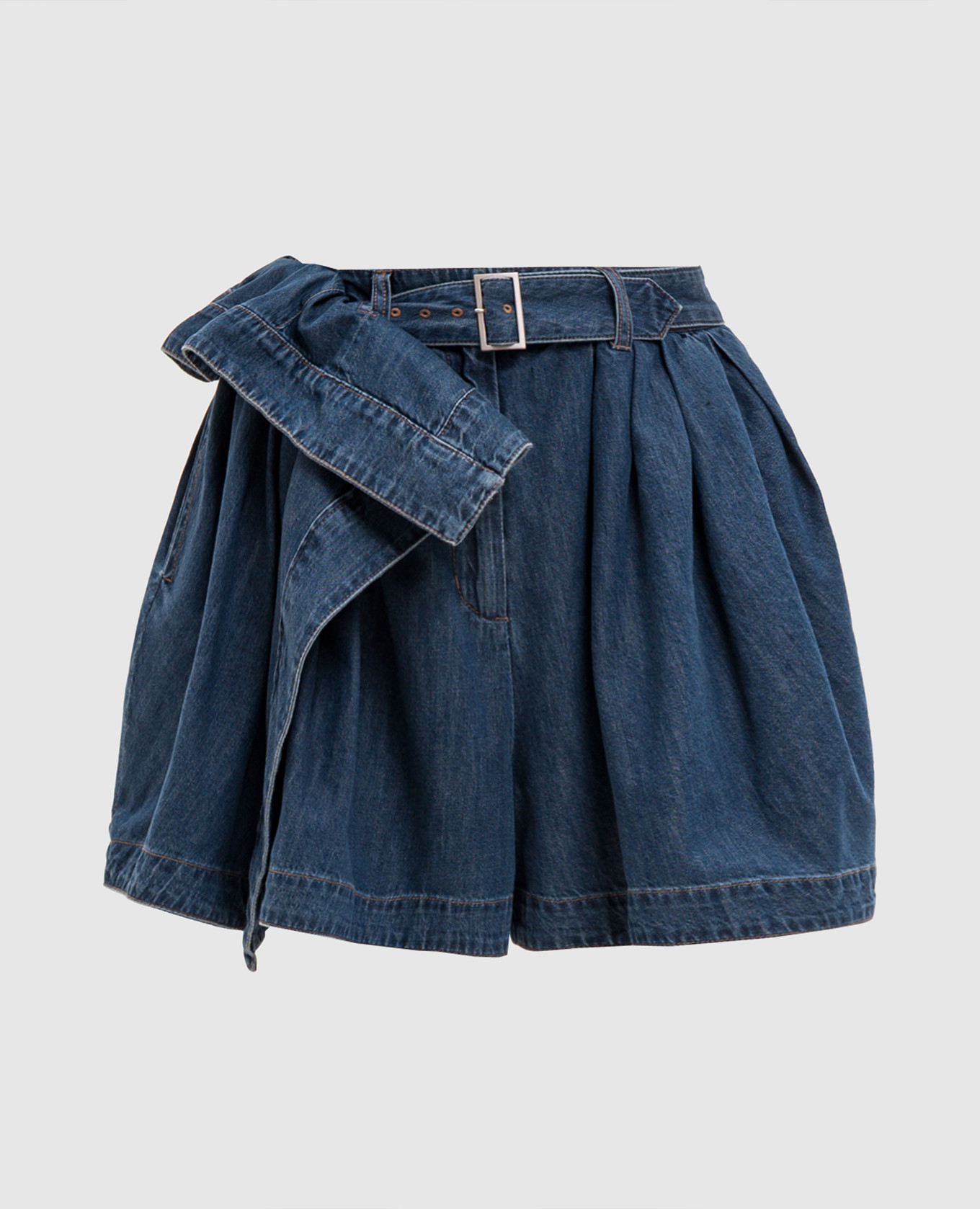 Short en jean bleu