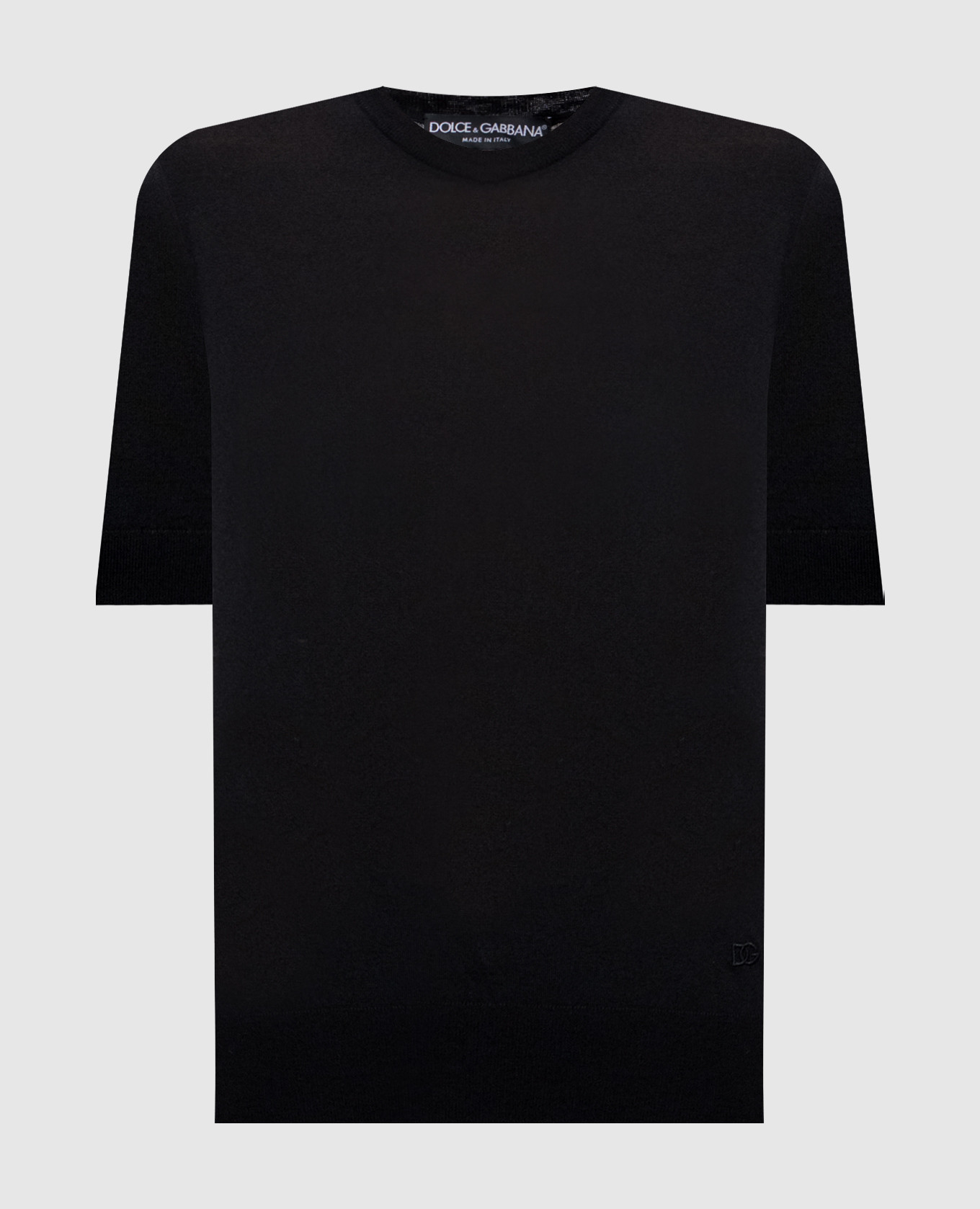 Black cashmere and silk T-shirt Dolce&Gabbana