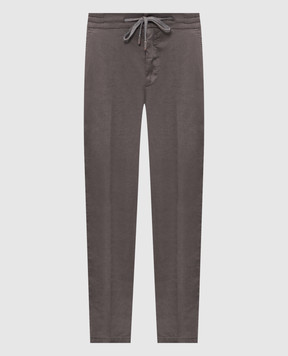 Marco Pescarolo Gray silk pants CARACCIOLO5306