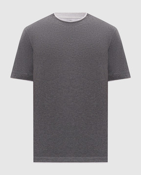 Brunello Cucinelli Grey melange T-shirt M0B137427