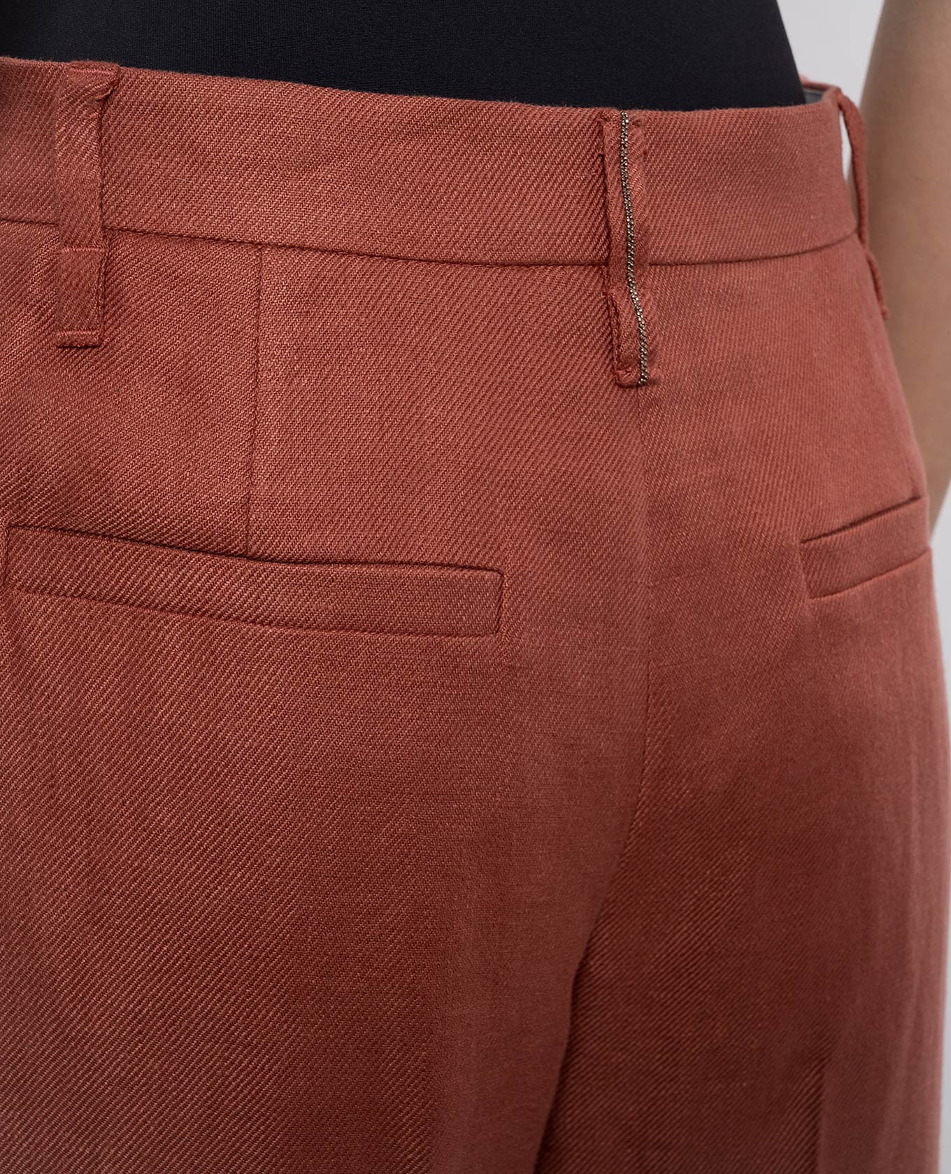 Pink linen pants Brunello Cucinelli 5