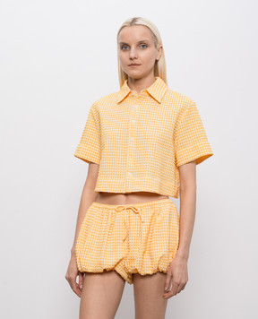 Simkhai Yellow checkered shirt 3262202SW