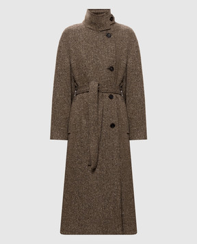 Brunello Cucinelli Brown patterned coat MG5669766