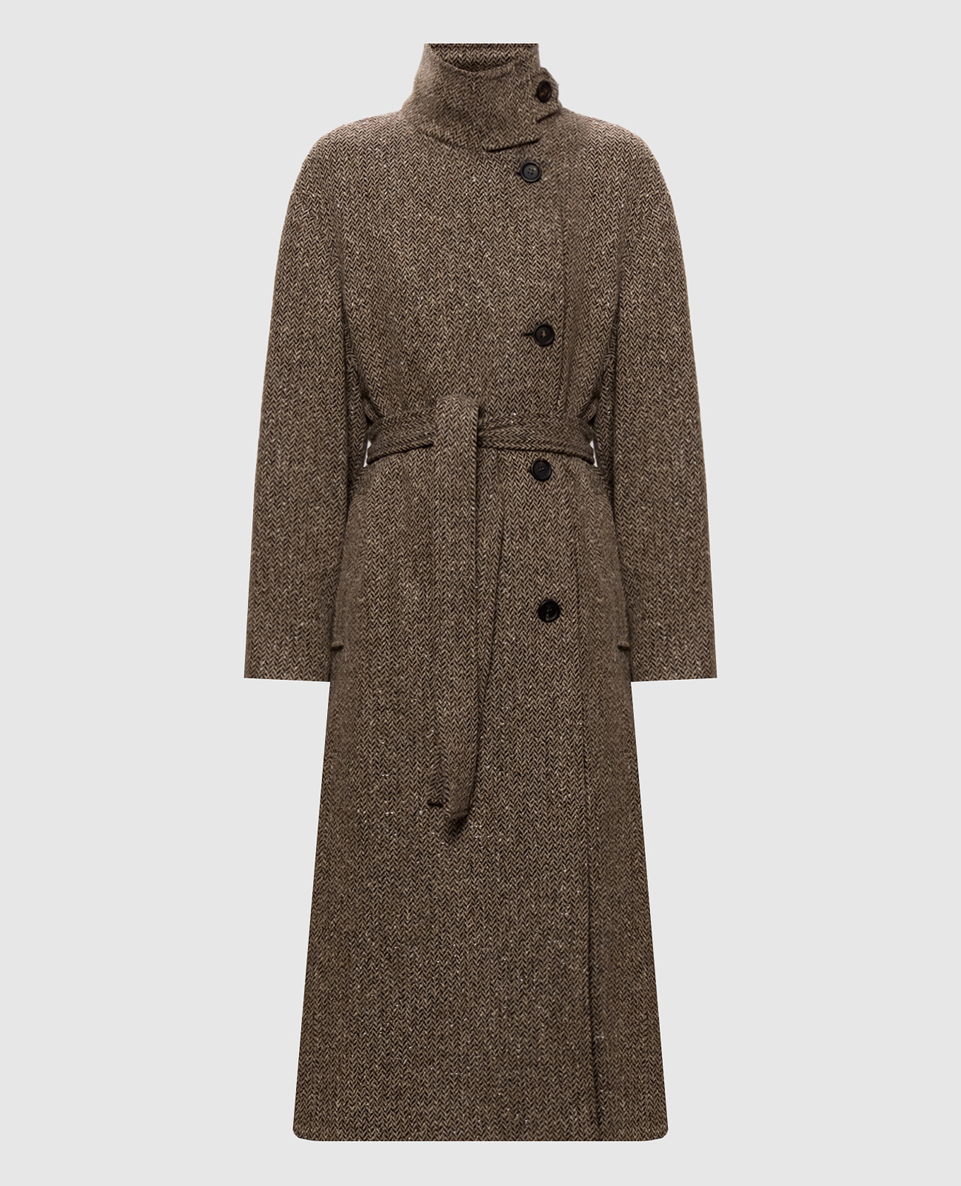 Brown patterned coat