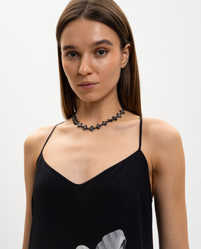 Darkai Clover Baguette Necklace DICO0096NNDIL