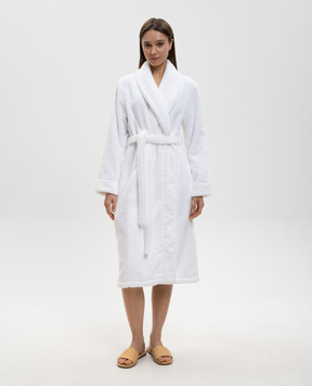 Hamam Olympia white terry bathrobe OLYMPIAORGANICBATHROBE