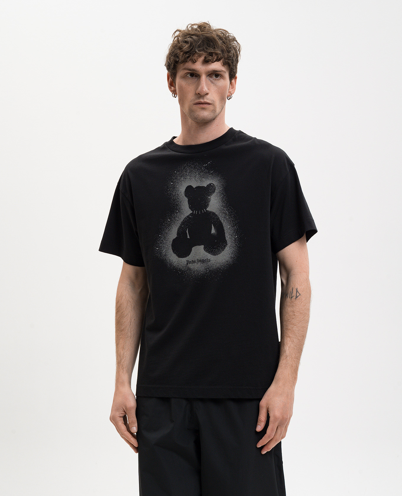 

Black Spray Bear T-shirt Palm Angels