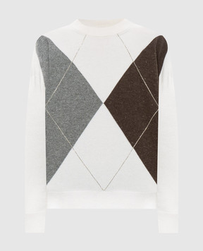 Peserico Ivory wool, silk and cashmere jumper S99965F12G9283