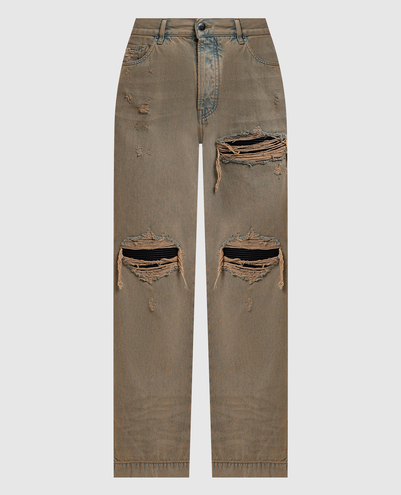 

Jeans with holes AMIRI, Beige