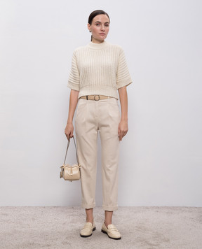 Peserico White alpaca wool sweater S99051F0309196