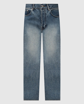 JW Anderson Blue jeans with a worn effect DT0117PG1852