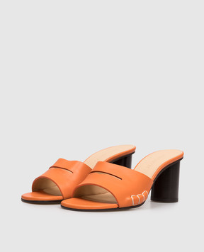 JW Anderson Orange leather mules PU0036LA0071