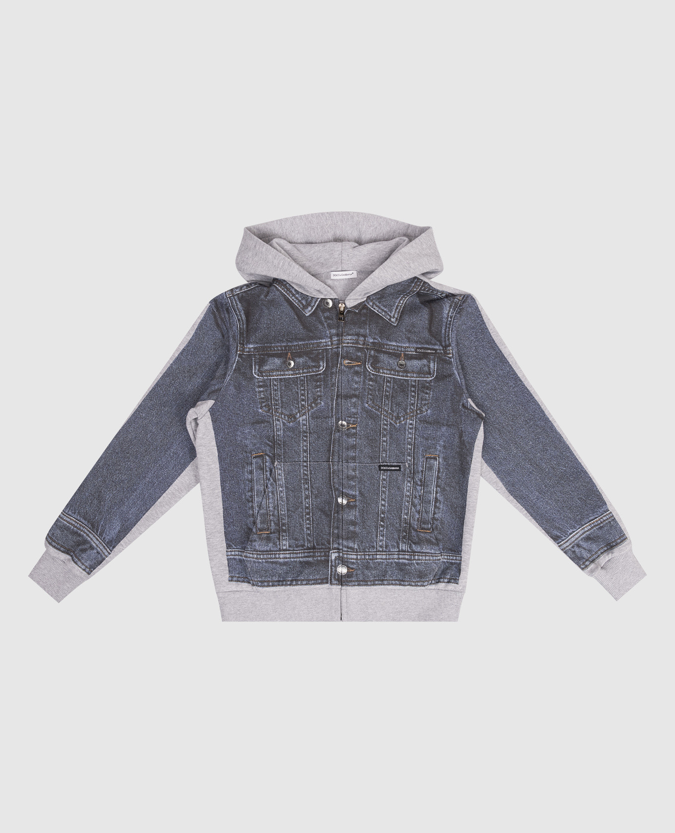 

Children's gray printed sports jacket Dolce&Gabbana, Grey