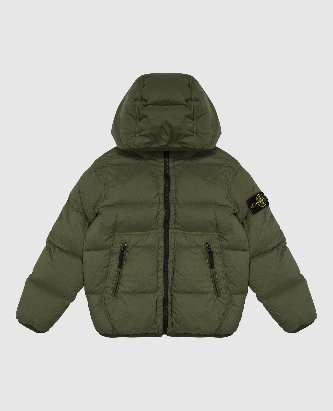 Children's green down jacket