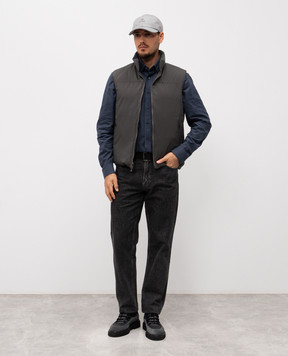 Sease Gray reversible down vest JV045TN263