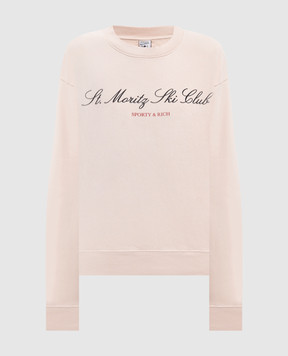 Sporty & Rich Beige sweatshirt with print ST10382000CR01