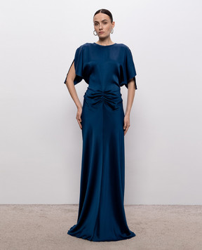 Victoria Beckham Isabella blue maxi dress 1226WDR007004A