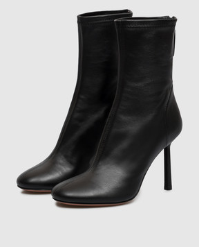 Babe Pay Pls Black leather ankle boots 404907KO
