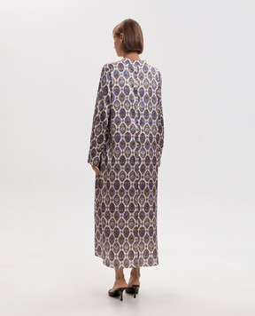 Momoni Amara ivory silk midi dress MODR03804MO