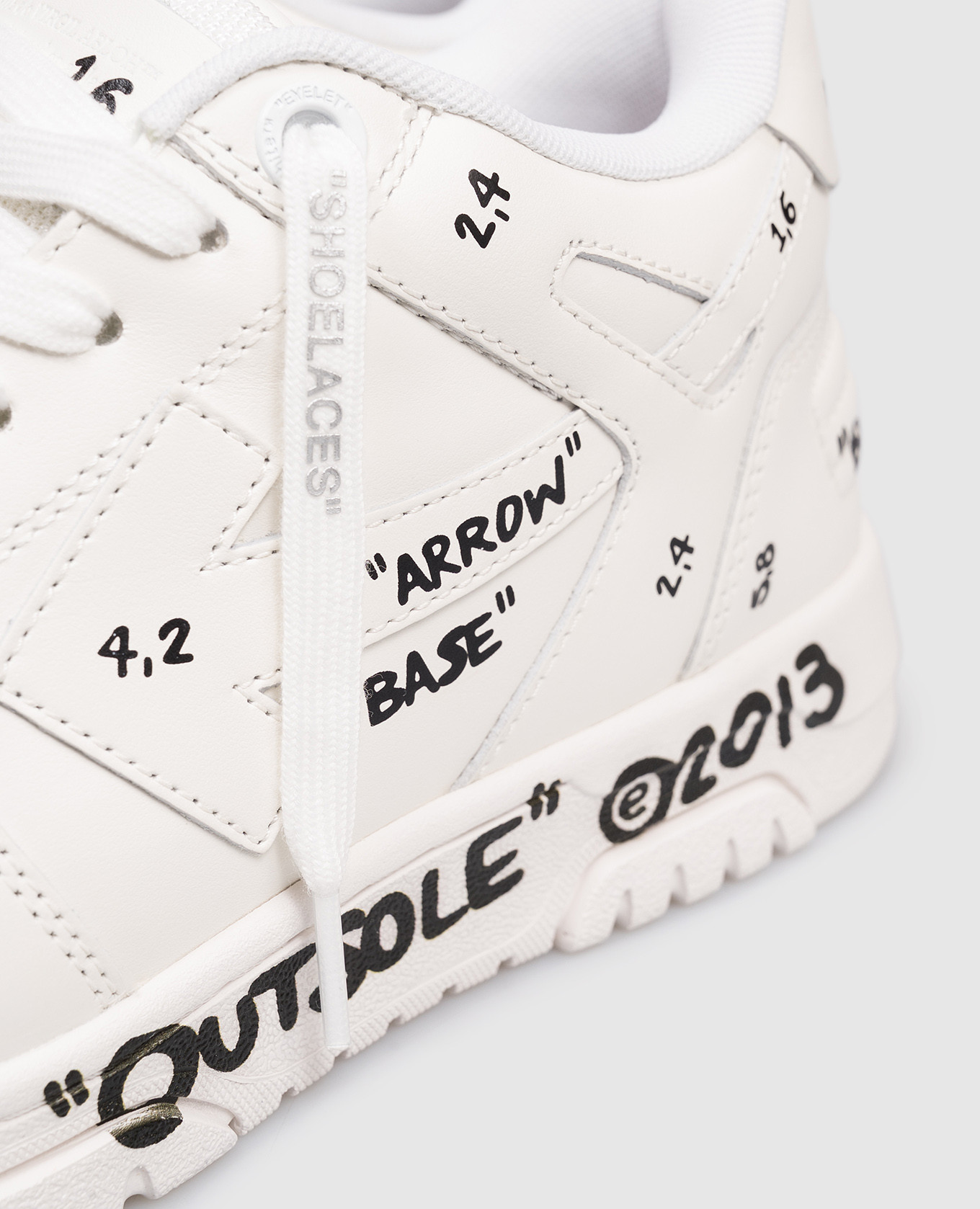 Out Of Office white leather sneakers Off-White 5