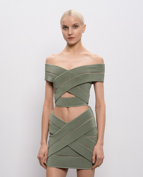 Balmain Green top GF0AB580KJ75
