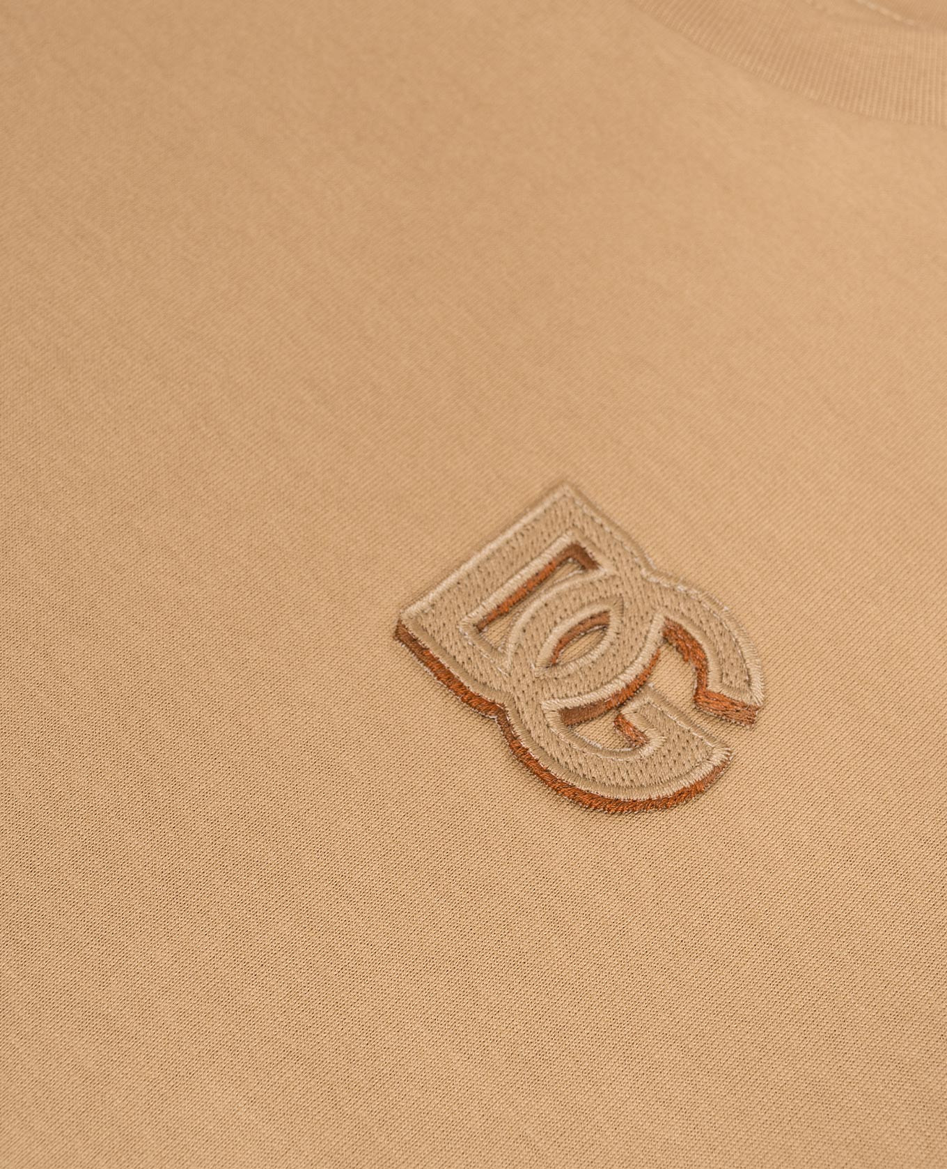 

Children's brown T-shirt with monogram patch Dolce&Gabbana