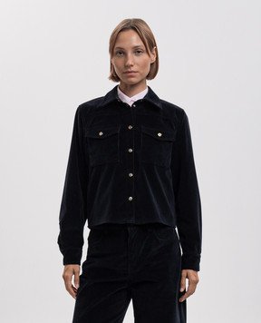 Max Mara Blue corduroy shirt RIVOLO MSTRIVOLO