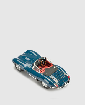 Amalgam Blue souvenir in the shape of a Jaguar XKSS car M6014