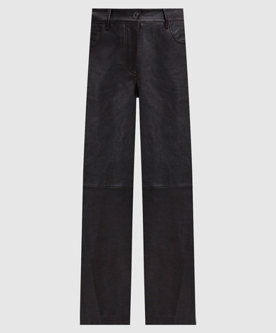 Brown leather pants DESERTO
