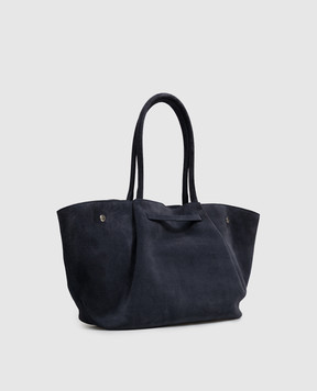 Christian Villa Blue suede tote bag 06677