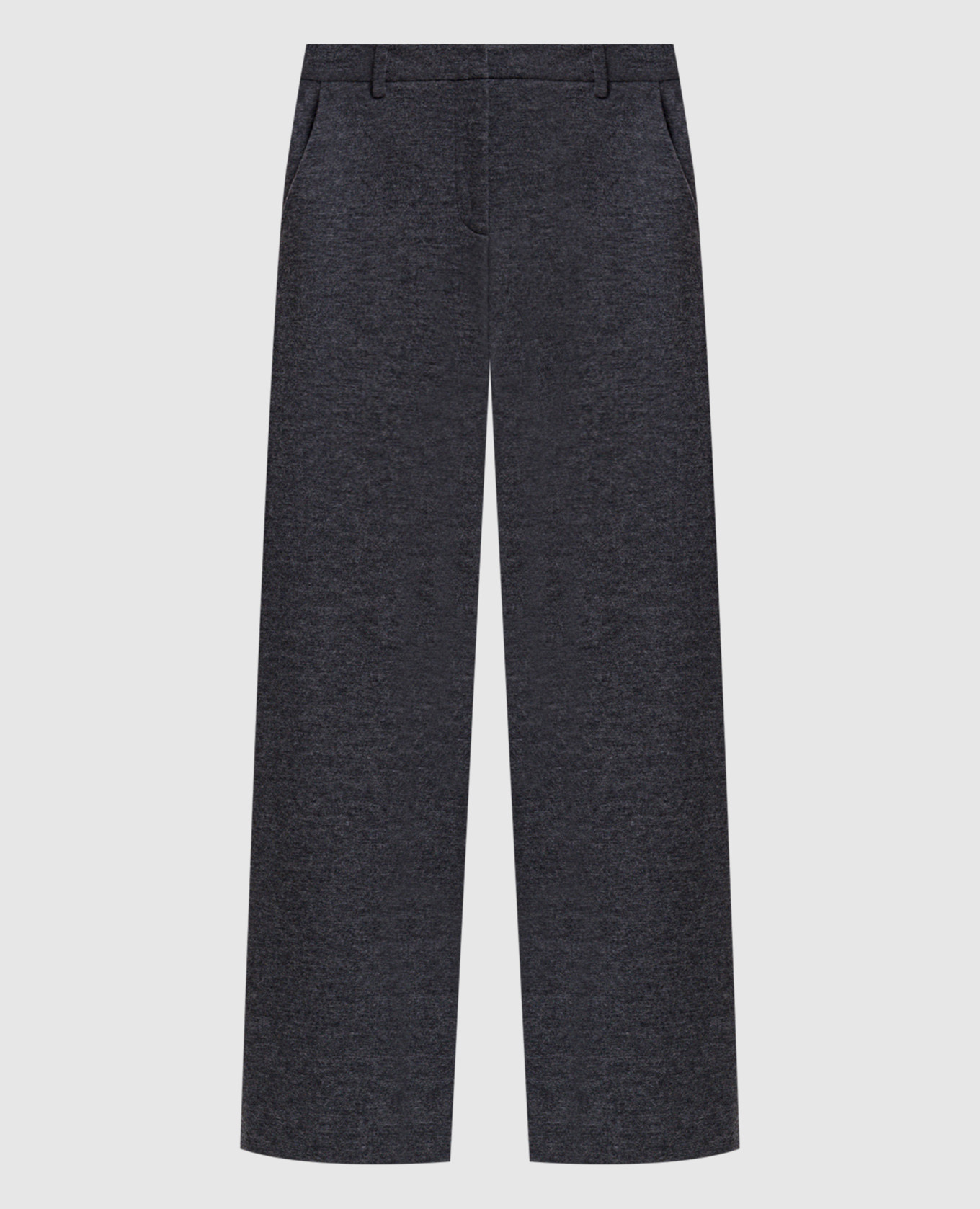 Graue Hose mit Wolle