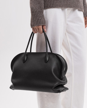 The Row Agnes 15 black leather tote bag W2201L694