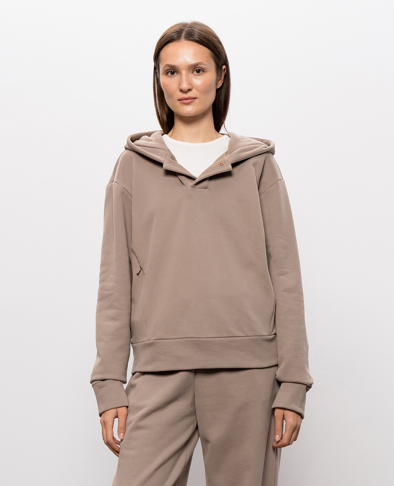 Brown Nivice hoodie Parajumpers 3
