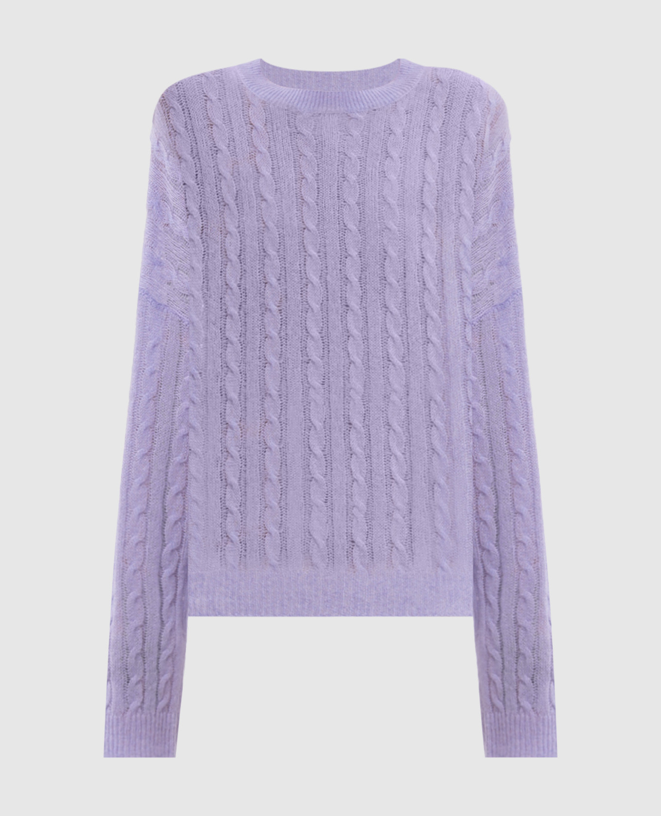 Purple Amabel cashmere and silk jumper