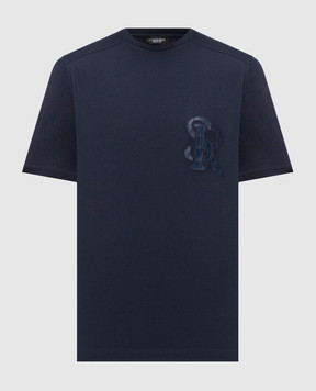 Stefano Ricci Blue cashmere T-shirt MVH5300100PRYABP