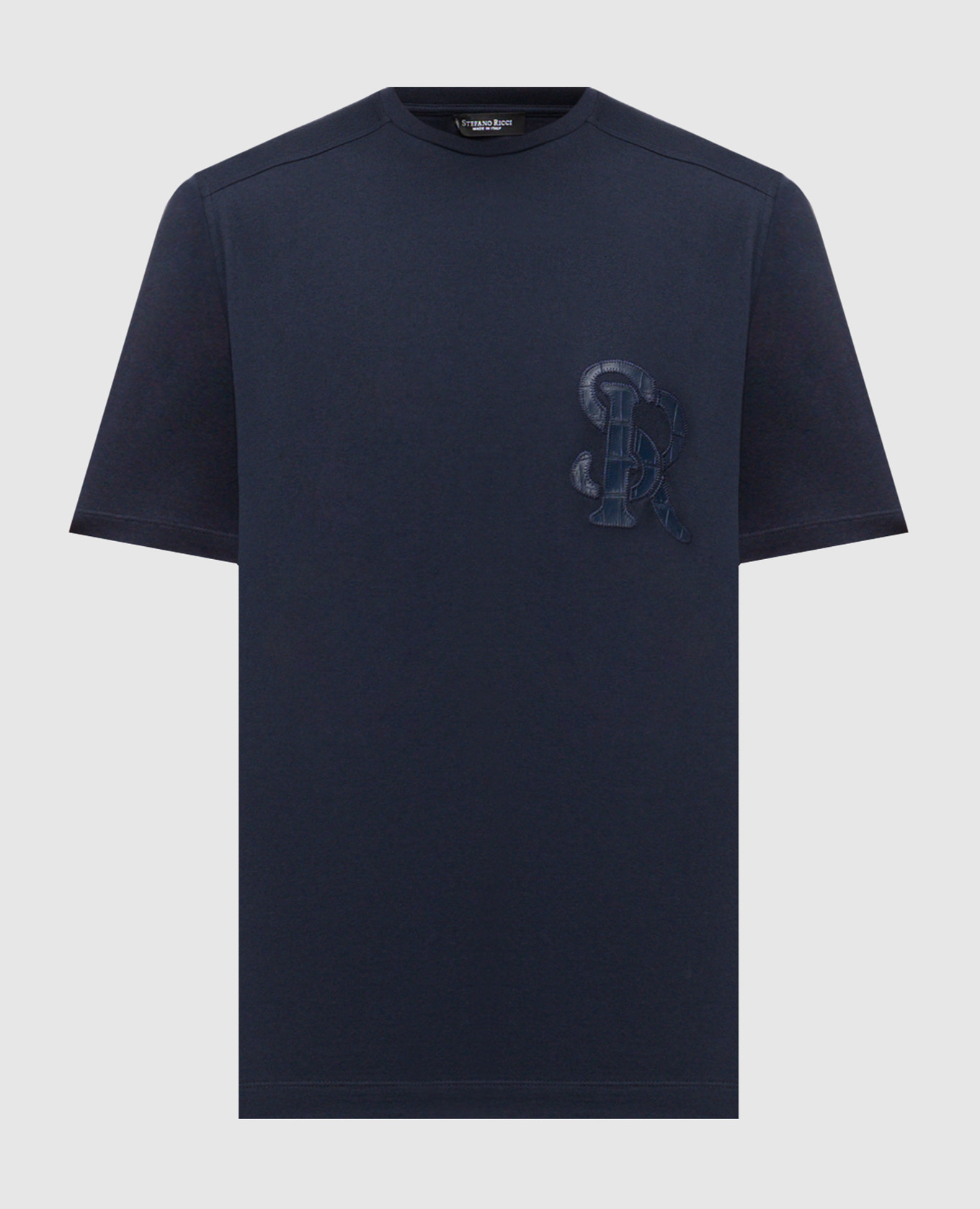 Blue cashmere T-shirt