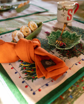 TESSITURA TOSCANA TELERIE FAIRY TREES table mat set NT230131070017