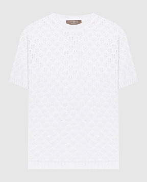 Peserico White openwork top with sequins E99510F0309110