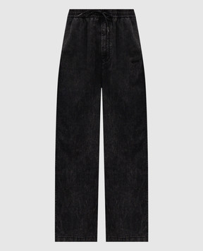 Juun.j Grey jeans with logo patch JC6221PD34