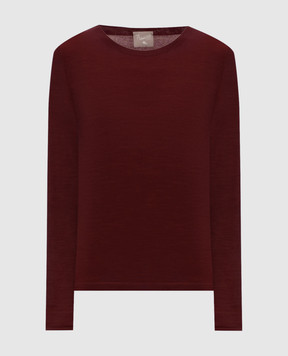 Marco Pescarolo Burgundy Astra wool jumper ASTRAD54M01