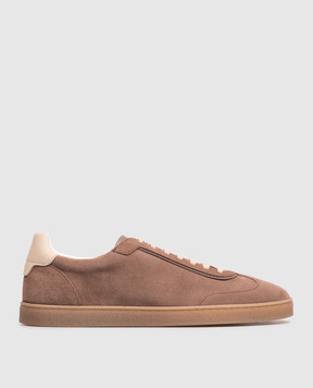 Brunello Cucinelli Brown suede sneakers MZUMGLJ336