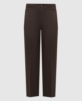 Kiton Brown wool pants UPN01K0141I