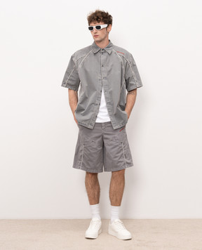 Off-White Grey shorts with logo embroidery 44XCS006S26F001